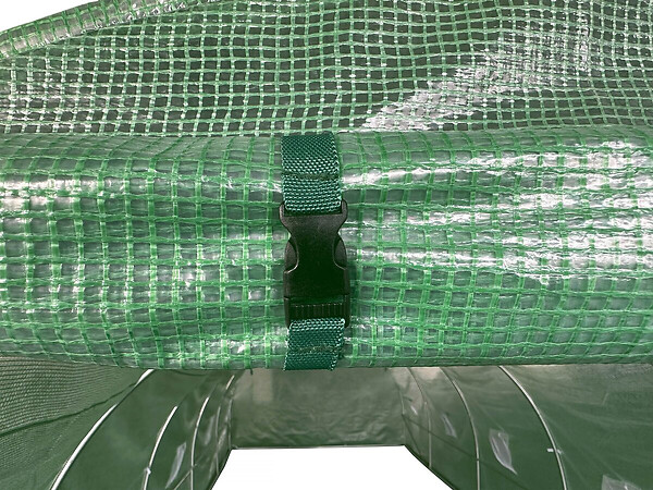 HABITAT ET JARDIN - Bâche pour serre tunnel de jardin "Lys" - 12 m² - 130g - Vert - large