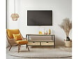 HABITAT ET JARDIN - Meuble TV avec tiroir style industriel "Detroit" - 113 x 40 x 55 cm - Beige - vignette