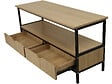HABITAT ET JARDIN - Meuble TV avec tiroir style industriel "Detroit" - 113 x 40 x 55 cm - Beige - vignette