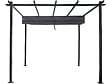 HABITAT ET JARDIN - Pergola en aluminium avec toit rétractable - 3 x 3 m - Gris - vignette