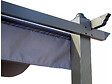 HABITAT ET JARDIN - Pergola en aluminium avec toit rétractable - 3 x 4 m - Gris anthracite - vignette