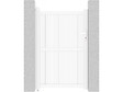 HABITAT ET JARDIN - Portillon aluminium "Lola" - 101.2 x 155.9 cm - Blanc - vignette