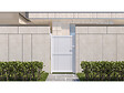 HABITAT ET JARDIN - Portillon aluminium "Lola" - 101.2 x 155.9 cm - Blanc - vignette