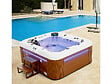 HABITAT ET JARDIN - Spa LED "Bora-Bora" - 6 places - Cuve blanche - système Balboa -  Enceintes bluetooth intégrées - vignette
