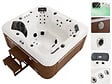 HABITAT ET JARDIN - Spa LED "Bora-Bora" - 6 places - Cuve blanche - système Balboa -  Enceintes bluetooth intégrées - vignette