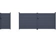 HABITAT ET JARDIN - Pack portail + portillon "Marc" - Gris - vignette