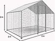 HABITAT ET JARDIN - Enclos à poules 6 m² parc grillagé 2 x 3 x 2 M acier galvanisé - vignette