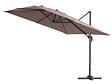 HABITAT ET JARDIN - Parasol déporté "Sun 3" - 3 x 3 m - Taupe - vignette