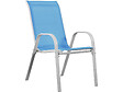 HABITAT ET JARDIN - Table et chaises de jardin en textilène "Cordoba" - Phoenix - 6 places - Bleu - vignette