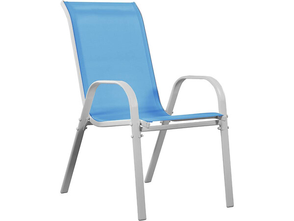 HABITAT ET JARDIN - Table et chaises de jardin en textilène "Cordoba XL 180" - Phoenix - 8 places - Bleu - large