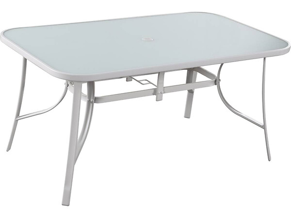 HABITAT ET JARDIN - Table et chaises de jardin en textilène "Cordoba" - Phoenix -  6 places - Taupe - large