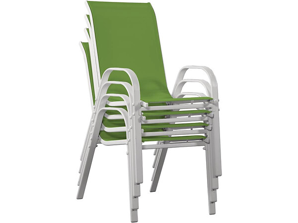 HABITAT ET JARDIN - Table et chaises de jardin en textilène "Cordoba XL 180" - Phoenix - 8 places - Vert - large