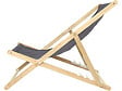 HABITAT ET JARDIN - Lot de 2 transats en bois "Chilienne" - 107 x 56.5 x 81 cm - Gris - vignette