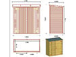 HABITAT ET JARDIN - ABRI JARDIN BOIS ADOSSABLE LIPKI - 1.79 X 0.90 X 1.78/1.87 m - vignette