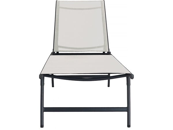 HABITAT ET JARDIN - Lot de 2 bains de soleil en métal "Sublima" - 180 x 54 x 104 cm - Beige - large