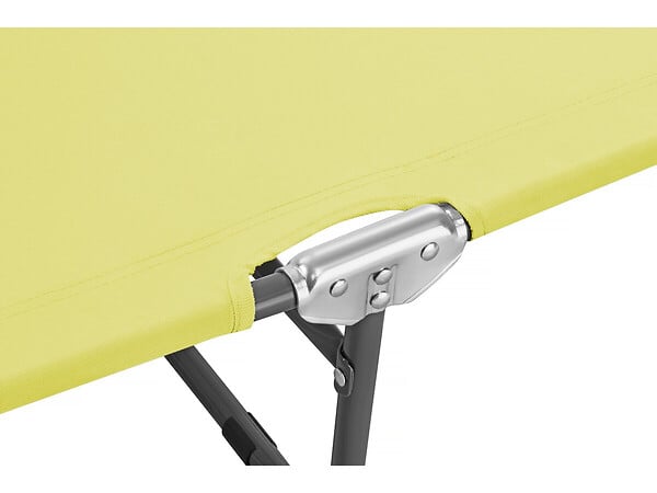 HABITAT ET JARDIN - Bain de soleil pliable "Lazy" - Avec pare soleil - Jaune - large