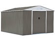 HABITAT ET JARDIN - Abri de jardin métal "Dallas" - 12.99 m² - Taupe - vignette