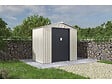 HABITAT ET JARDIN - Abri de jardin métal "Nebraska" - 4.07 m² - Beige/Gris anthracite - vignette