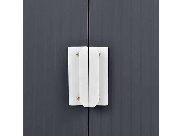 HABITAT ET JARDIN - Abri de jardin métal "Vegas" - 5,29 m2 (4,83 m2 au sol) - Gris - large