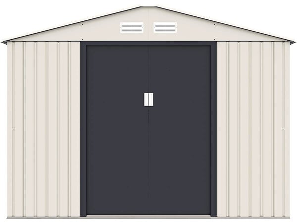HABITAT ET JARDIN - Abri de jardin métal "Nebraska" - 5,29 m2 (4,83 m2 au sol) - Beige - large