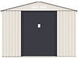 HABITAT ET JARDIN - Abri de jardin métal "Nebraska" - 5,29 m2 (4,83 m2 au sol) - Beige - vignette