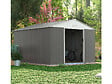 HABITAT ET JARDIN - Abri de jardin métal "Dallas" - 15,16 m² - Taupe - vignette
