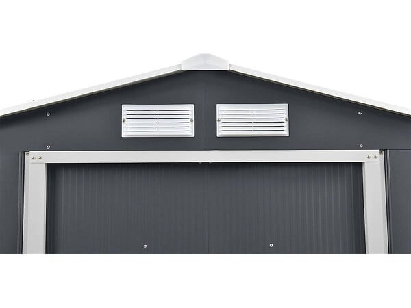 HABITAT ET JARDIN - Abri de jardin métal "Vegas" - 7,06 m² - Gris - large