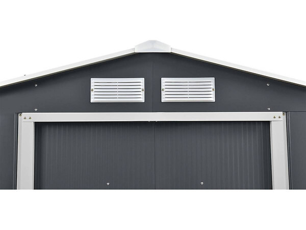HABITAT ET JARDIN - Abri de jardin métal "Vegas" - 2,7 m² - Gris - large