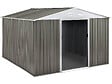 HABITAT ET JARDIN - Abri jardin métal "Dallas" - 8,84 m² - Taupe - vignette