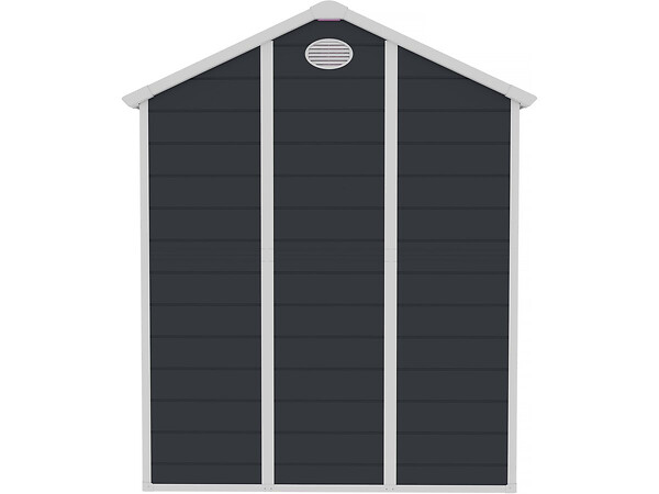 HABITAT ET JARDIN - Abri de jardin résine "Texas" - 5.23 m² - kit d'ancrage inclus  - Anthracite - large