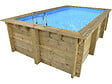 HABITAT ET JARDIN - Piscine bois rectangle " Aruba "- 5.00 x 3.00 x 1.24 m - vignette