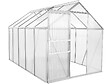 HABITAT ET JARDIN - Serre jardin polycarbonate 310 x 190 x 195 cm "Basilic" - 5,89 m² - Gris - vignette