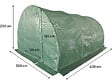 HABITAT ET JARDIN - Serre tunelle de jardin 4 x 3 m "Lys" - 12 m² - 140g - Vert - vignette