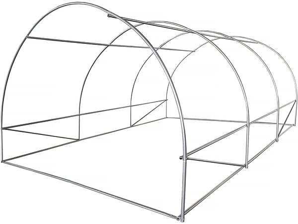 HABITAT ET JARDIN - Serre tunelle de jardin 4 x 3 m "Lys" - 12 m² - 140g - Vert - large