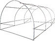 HABITAT ET JARDIN - Serre tunelle de jardin 4 x 3 m "Lys" - 12 m² - 140g - Vert - vignette