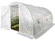 HABITAT ET JARDIN - Serre tunelle de jardin avec porte 4 x 3 m "Mimosa" - 12 m² - 180g - Blanc - vignette