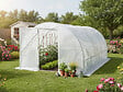HABITAT ET JARDIN - Serre tunelle de jardin avec porte 4 x 3 m "Mimosa" - 12 m² - 180g - Blanc - vignette