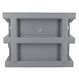 NICOLL - Réhausse pour courette anglaise Nicoll ECA7 hauteur 18cm en pvc 26x13,5cm gris clair - vignette