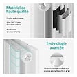 EMKE - EMKE Radiateur Chauffage Central Vertical 63 x 62 cm 805W Double Panneau en Acier Blanc – Radiateur Eau Chaude Mural Design - vignette