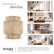 TECTAKE - Applique murale LIGNEA LUX en jute de style bohème 40W marron naturel - vignette