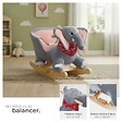 TECTAKE - Éléphant à bascule en peluche à partir de 12 mois gris - vignette
