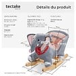 TECTAKE - Éléphant à bascule en peluche à partir de 12 mois gris - vignette