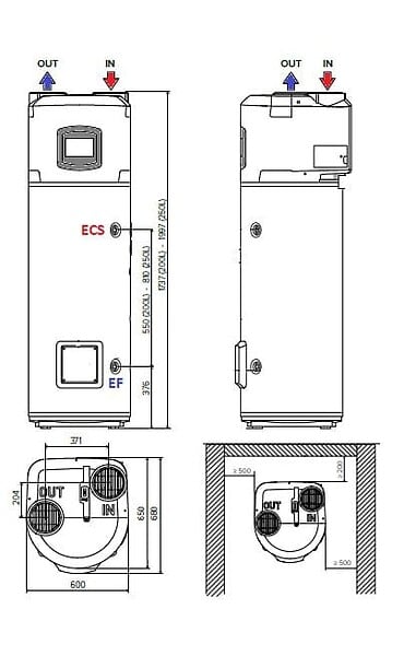 ARISTON - Chauffe-eau thermodynamique 250 L Nuos Plus Wifi - Ariston - large