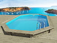 HABITAT ET JARDIN - Piscine bois " Miami 130 " - 4.86 x 3.36 x 1.30 m - vignette