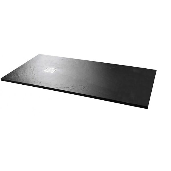 PLANETE BAIN - Receveur de douche à poser 80X160 cm noir taille xxl - large