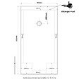 PLANETE BAIN - Receveur de douche grande taille 90x160 noir - vignette