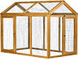 HABITAT ET JARDIN - Enclos extension en bois pour poulailler "Coco" - 6 poules - Marron - vignette