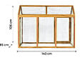 HABITAT ET JARDIN - Enclos extension en bois pour poulailler "Coco" - 6 poules - Marron - vignette