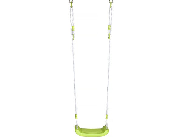 HABITAT ET JARDIN - Portique de jeu métal avec toboggan "Dany"- 5 agrès - Vert - large