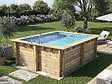 HABITAT ET JARDIN - Piscine bois rectangle " Zanzibar "- 3,50 x 2,30 x 1,24  m - vignette